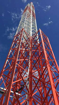 45-метровая вышка сотовой связи в Замбии